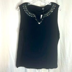 Reference Point Embellished Tank Top